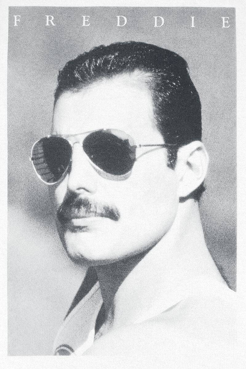 EMP "Freddie Mercury - Sunglasses" T-Shirt Weiß Von Queen