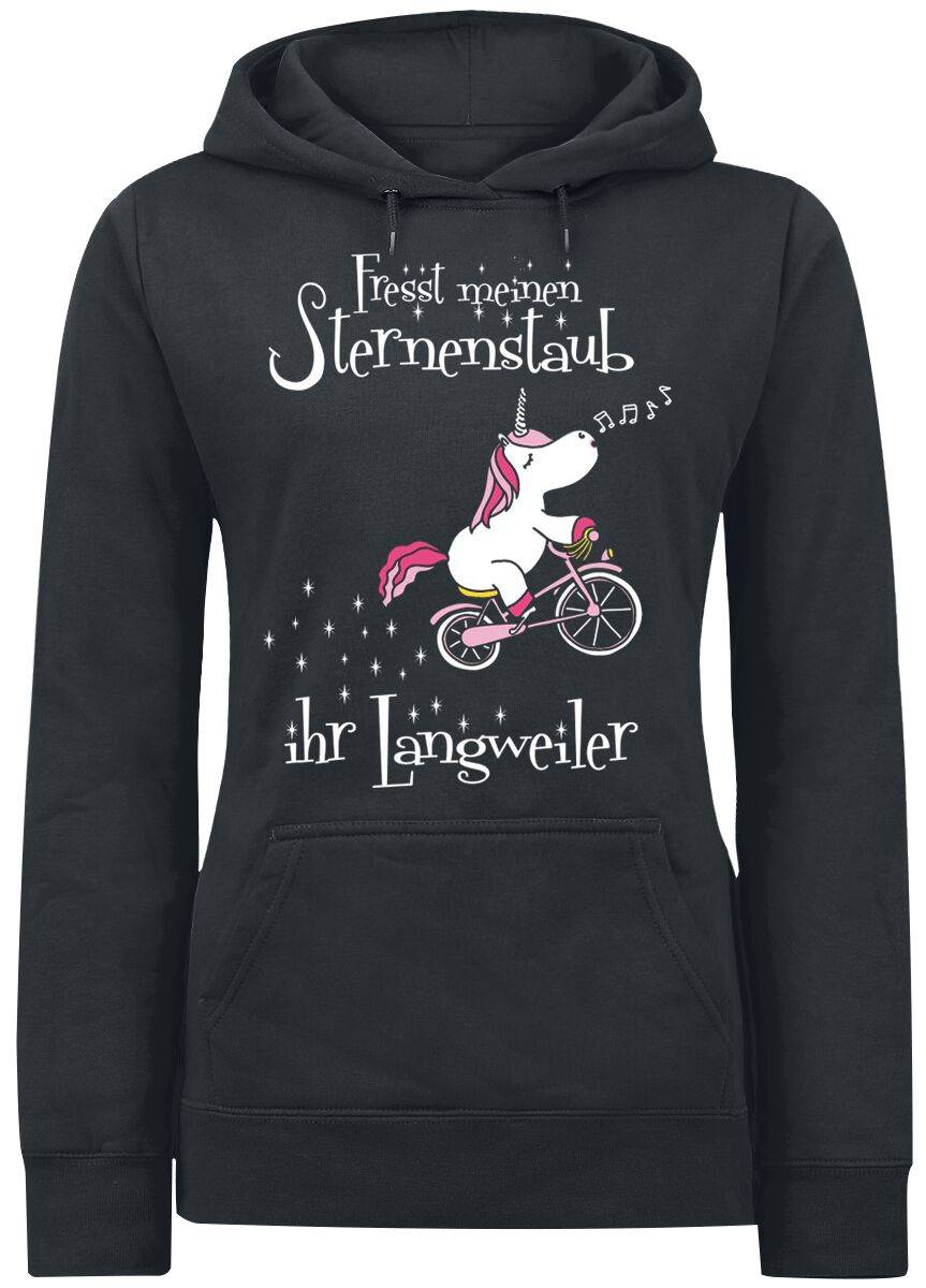 EMP "Fresst meinen Sternenstaub ihr Langweiler" Kapuzenpullover schwarz von Einhorn