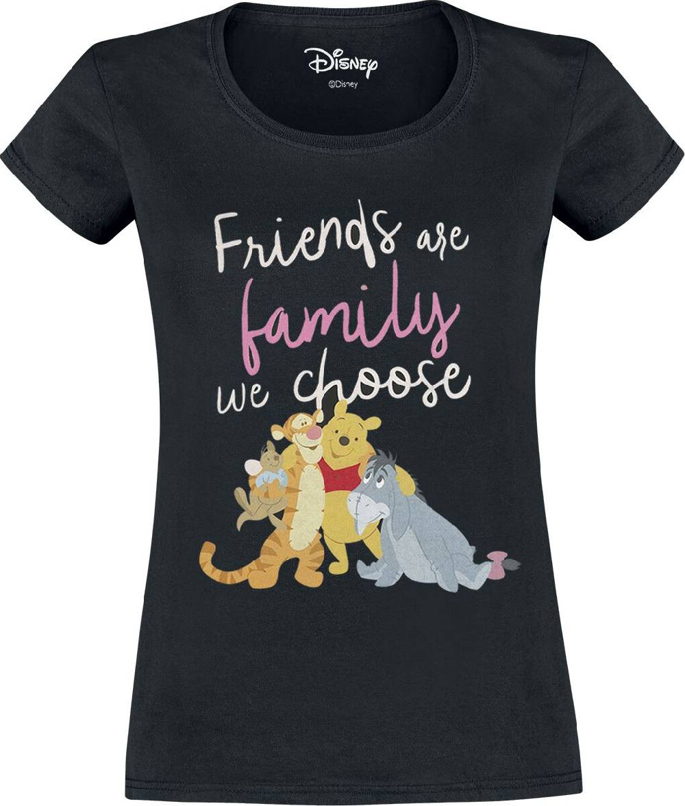 EMP "Friends are the family we choose" T-Shirt schwarz von Winnie The Pooh