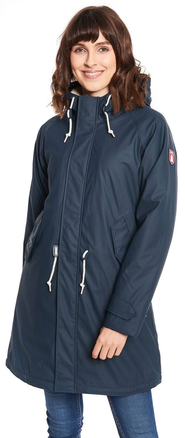 EMP "Friese Tidaholm" Wintermantel Navy/weiß Von Derbe Hamburg