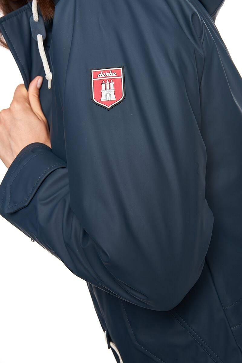 EMP "Friese Tidaholm" Wintermantel Navy/weiß Von Derbe Hamburg
