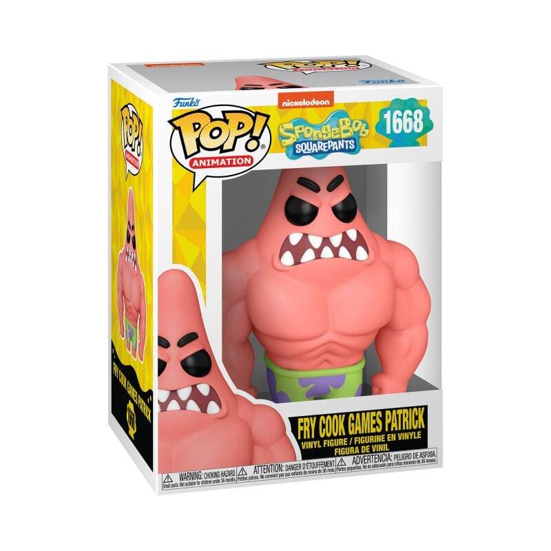 EMP "Fry Cook Games Patrick Vinyl Figur 1668" Funko Pop! multicolor von SpongeBob Schwammkopf