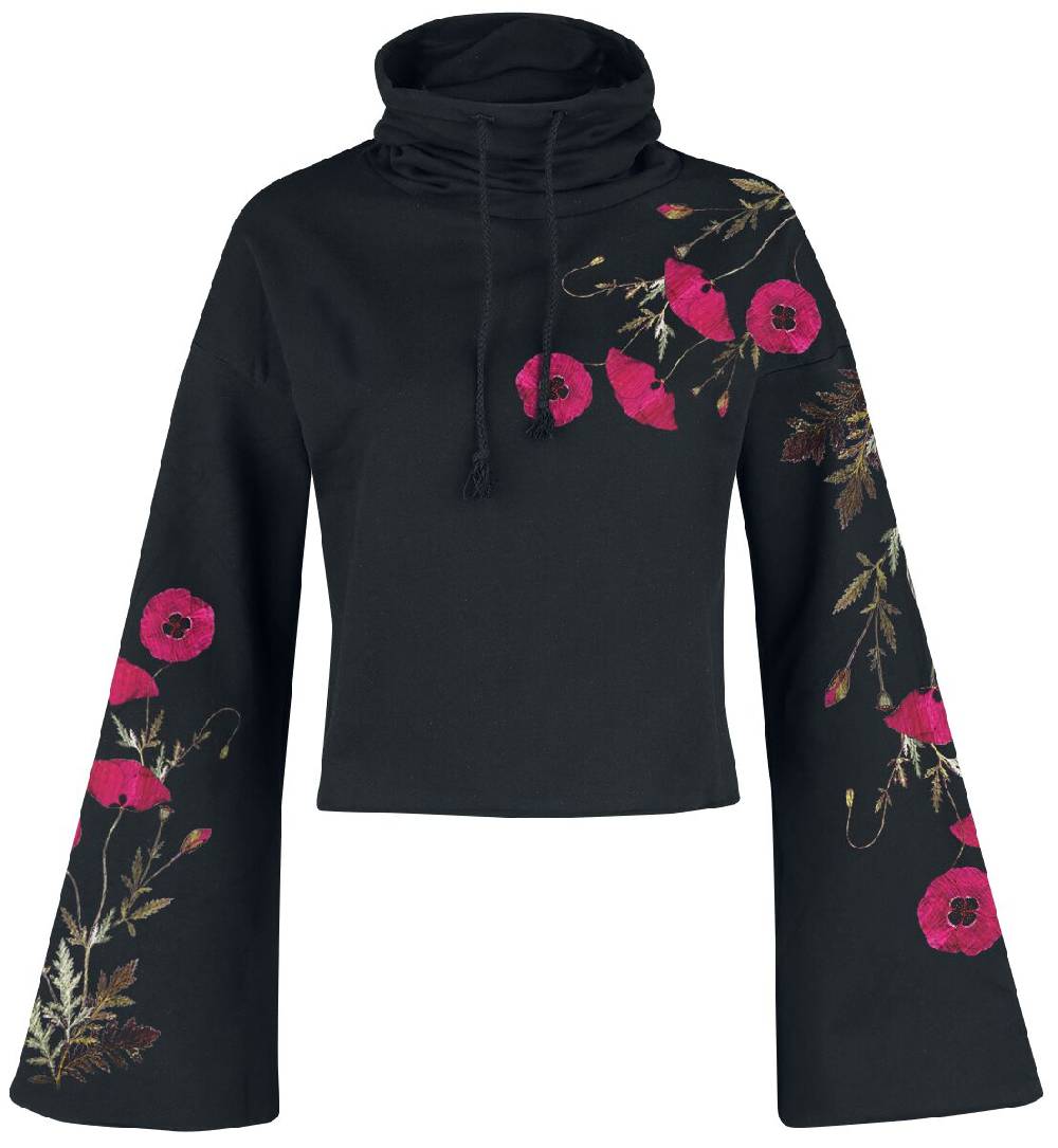EMP "Gallow Poppy" Kapuzenpullover schwarz von Outer Vision