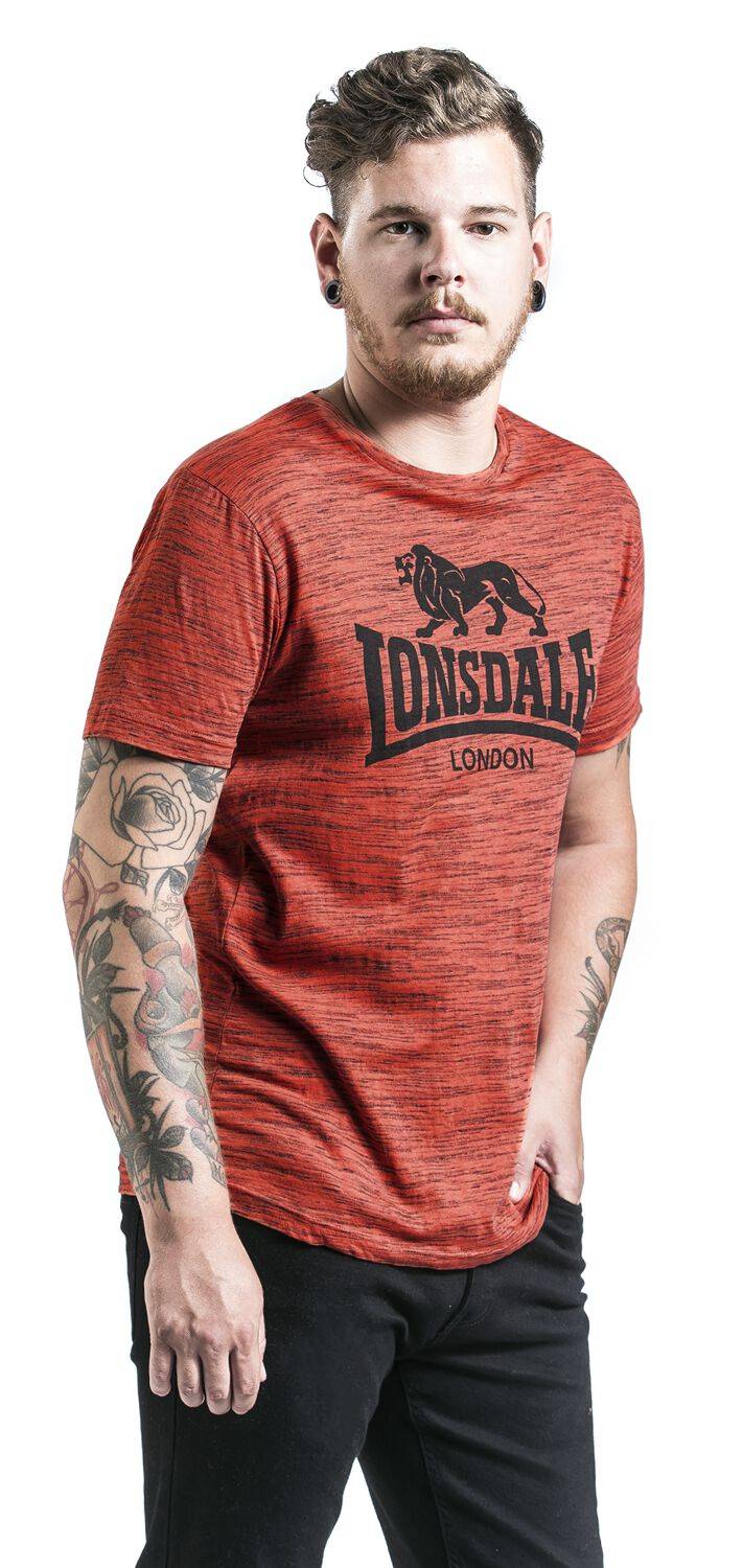 EMP "Gargrave" T-Shirt Orange/schwarz Von Lonsdale London