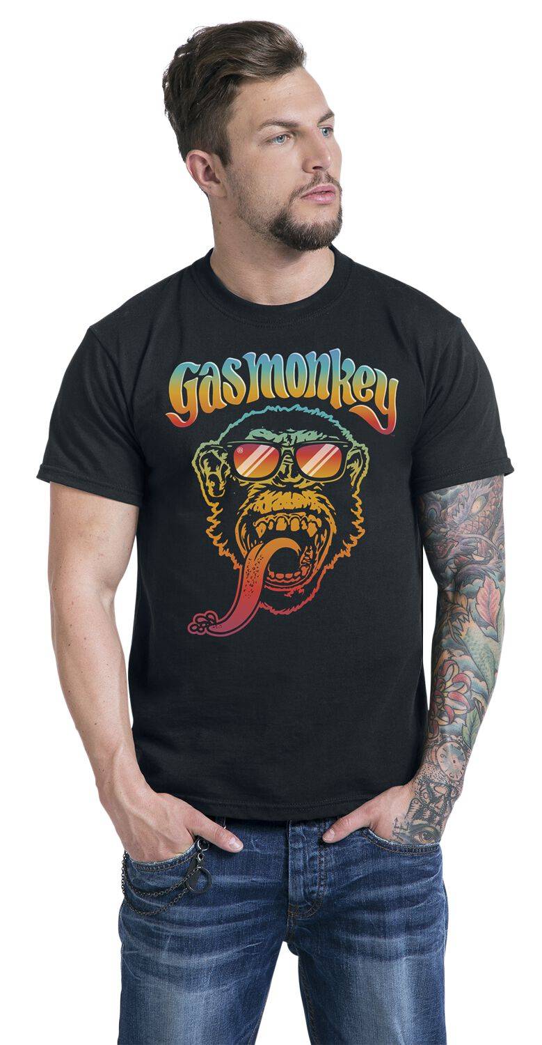 EMP "Gas Monkey Garage" T-Shirt Schwarz Von Gas Monkey Garage
