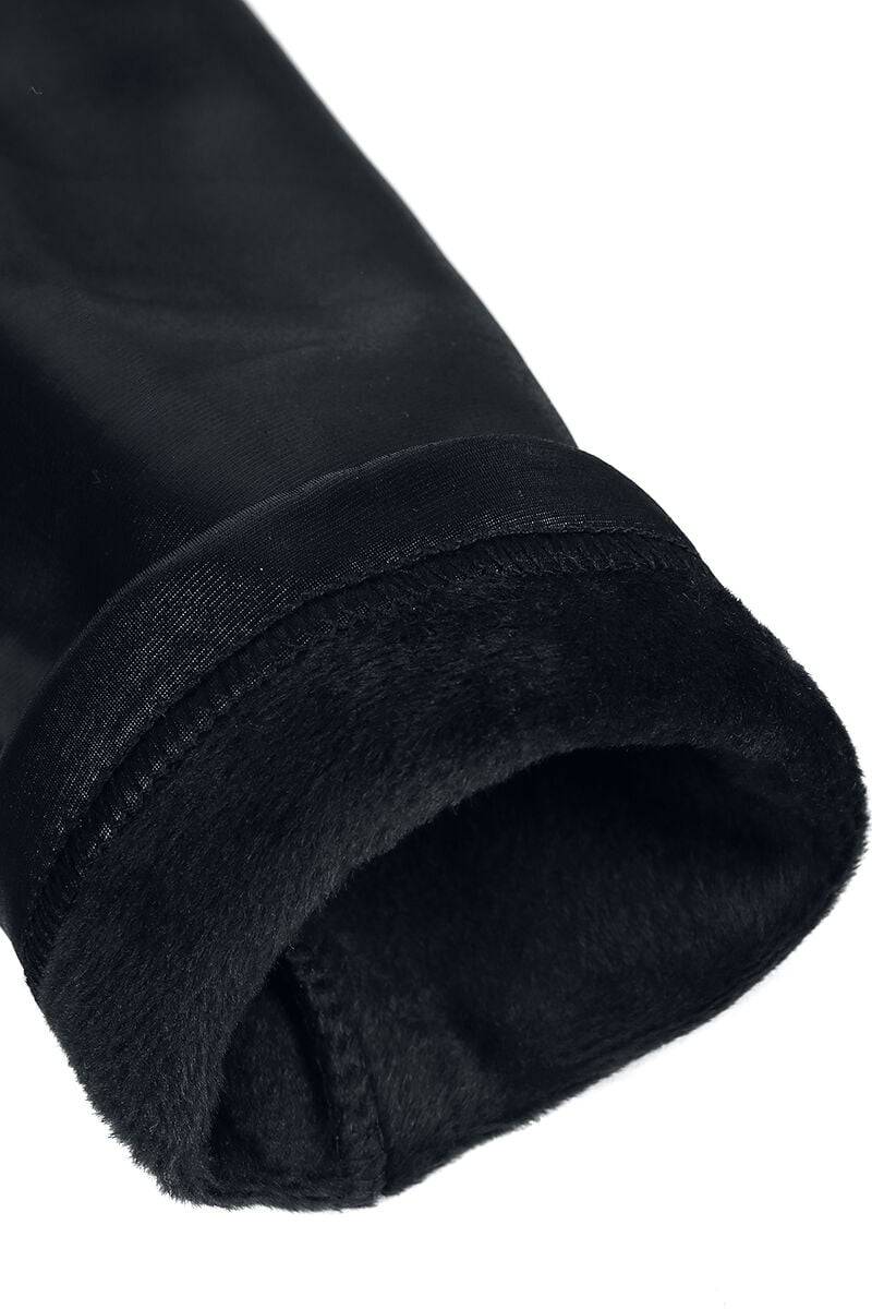 EMP "Gefütterte Wetlook-Leggings" Leggings Schwarz Von Ocultica