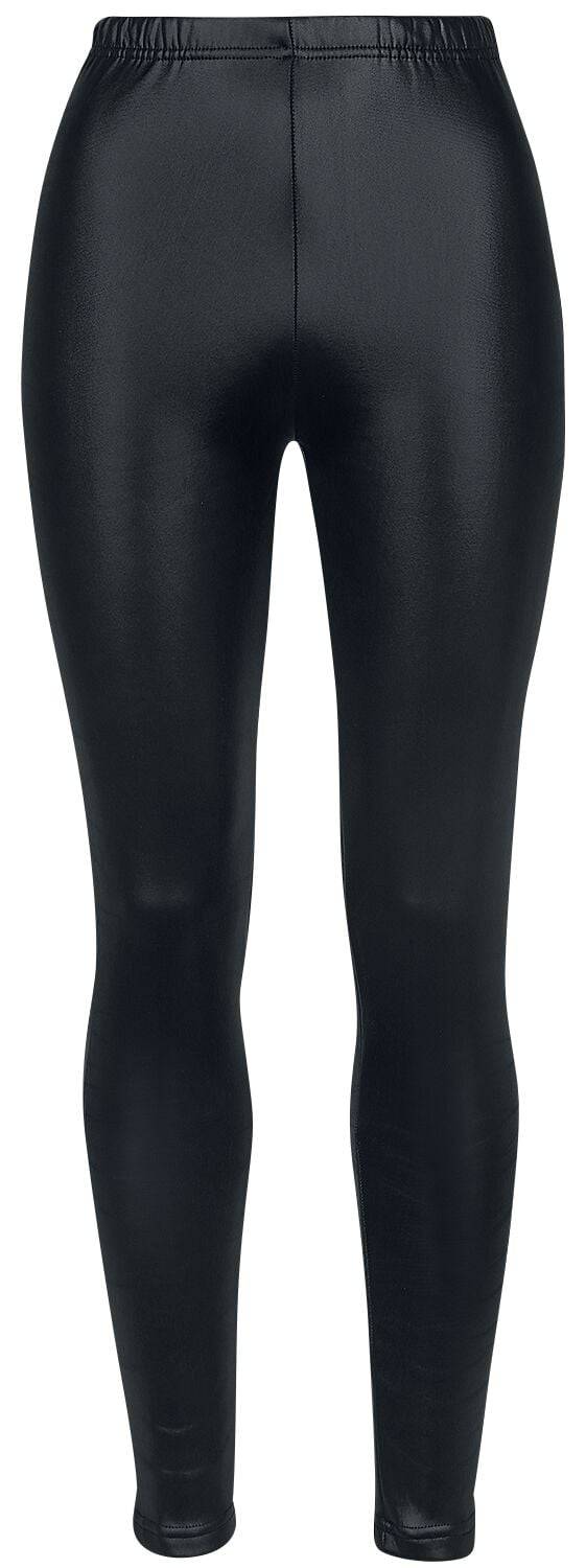 EMP "Gefütterte Wetlook-Leggings" Leggings schwarz von Ocultica