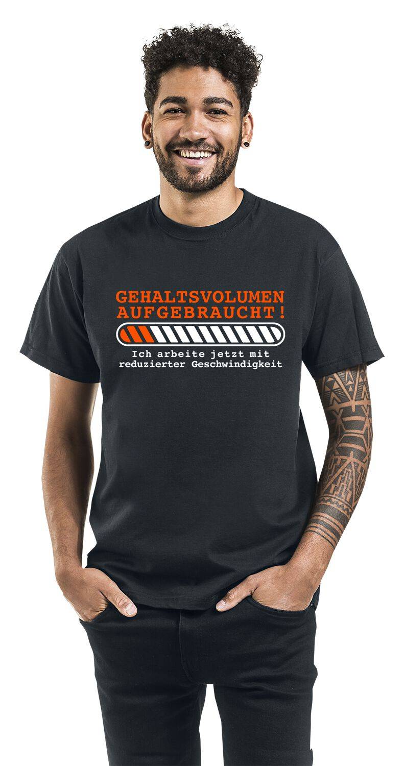 EMP "Gehaltsvolumen Aufgebraucht!" T-Shirt Schwarz Von Beruf & Karriere