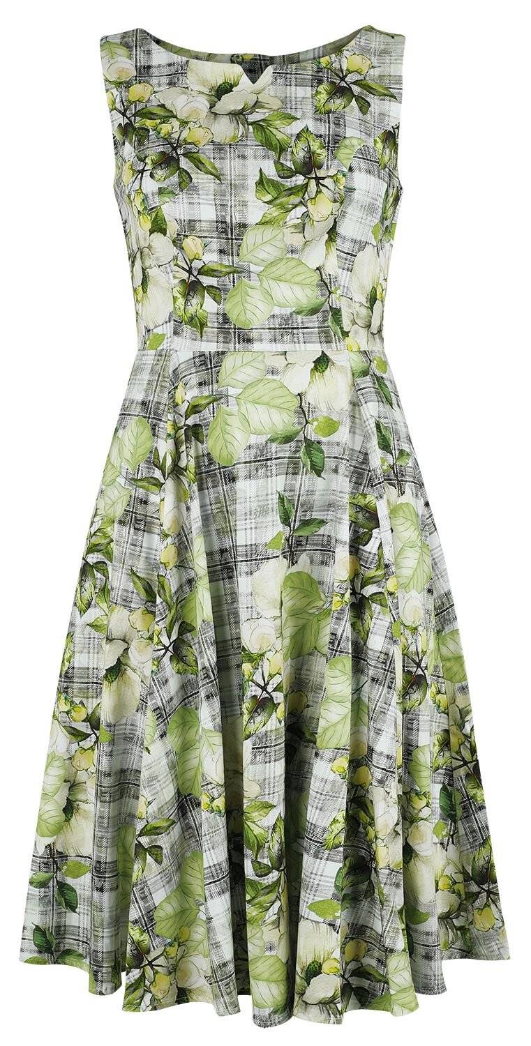 EMP "Geraldine Swing Dress" Mittellanges Kleid braun/grün von H&R London