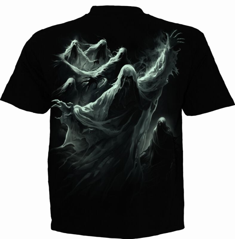EMP "Ghost Skull - Glow In The Dark" T-Shirt Schwarz Von Spiral