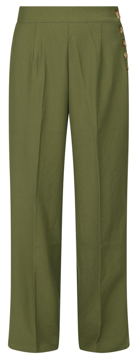 EMP "Ginger Swing Trousers" Stoffhose grün von Hell Bunny