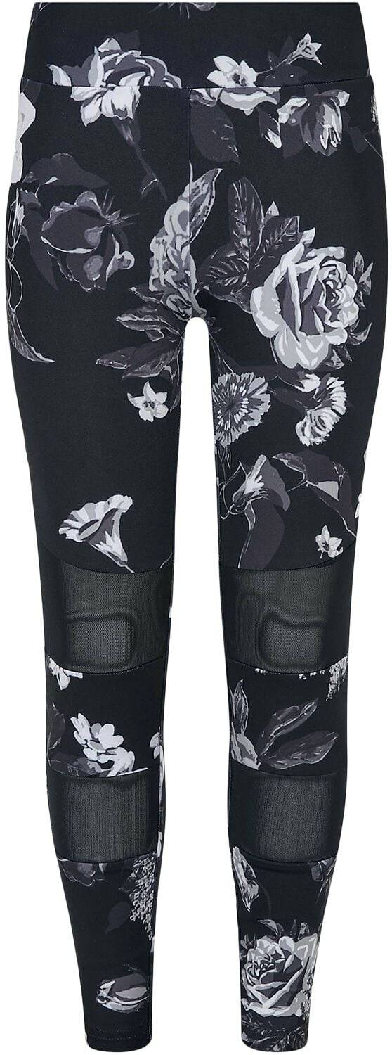 EMP "Girls Tech Mesh AOP Leggings" Leggings schwarz von Urban Classics