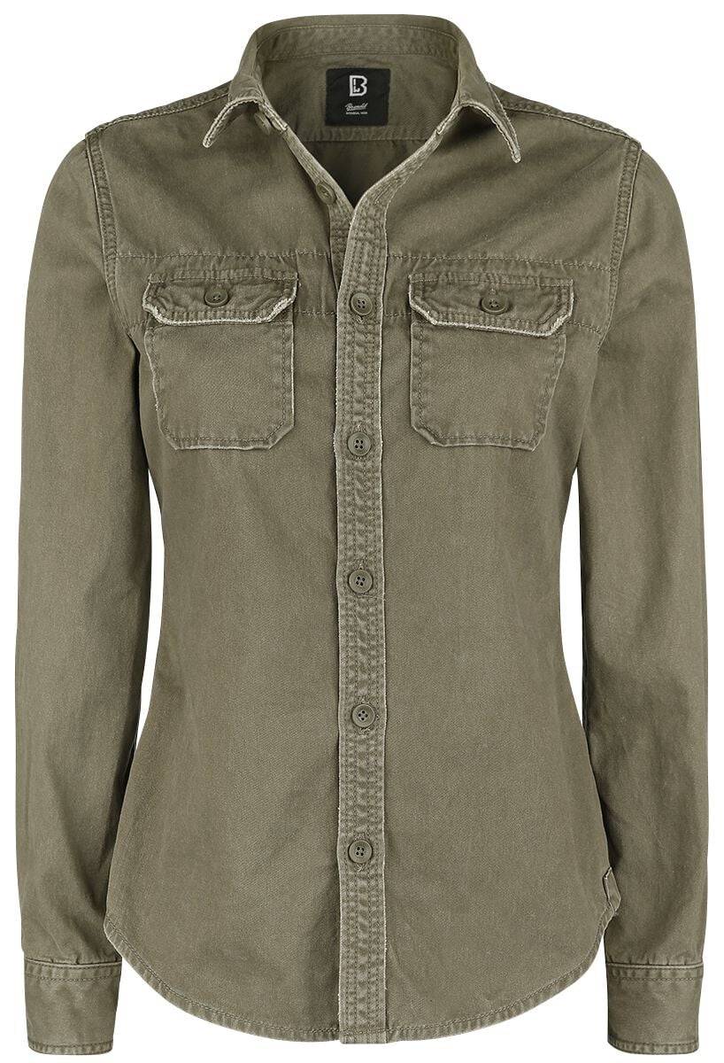 EMP "Girls Vintage Shirts Longsleeve" Langarmhemd oliv von Brandit