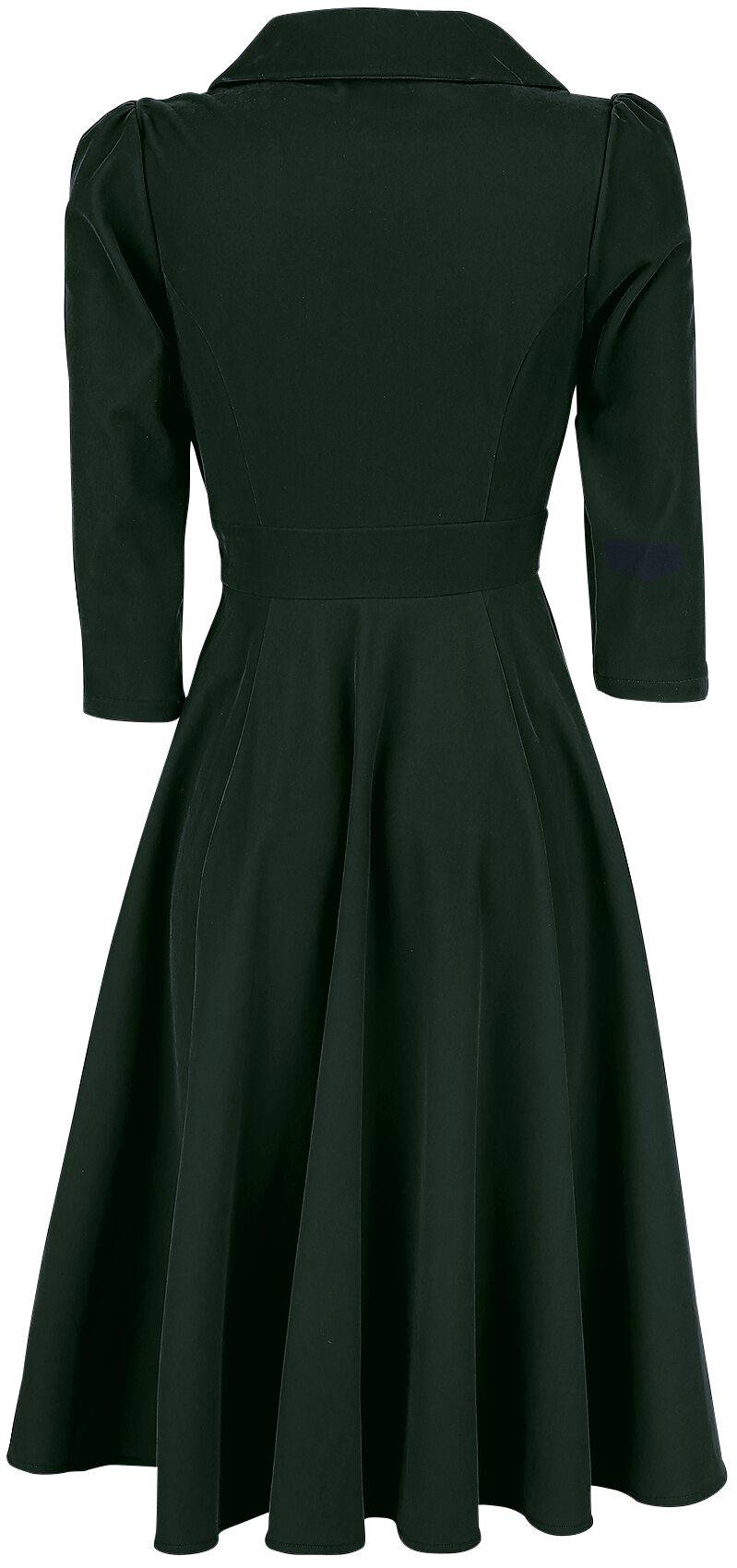 EMP "Glamorous Velvet Tea Dress" Mittellanges Kleid Dunkelgrün Von H&R London