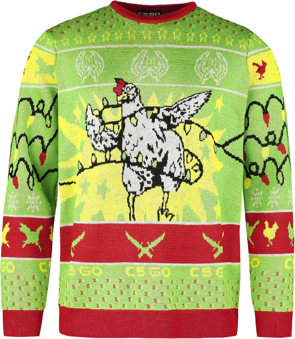 EMP "Global Offensive - CS:GO - Chicken" Weihnachtspullover multicolor von Counter-Strike