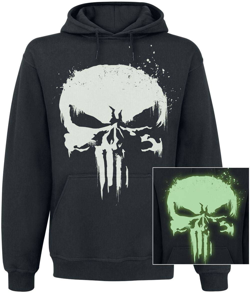 EMP "Glow In The Dark Skull" Kapuzenpullover schwarz von The Punisher