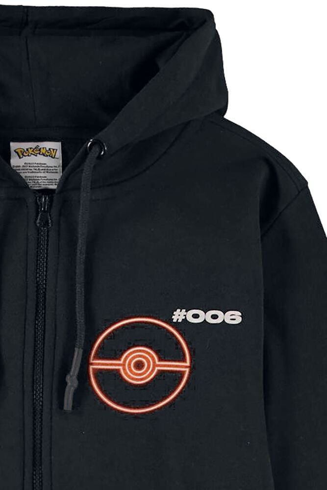 EMP "Glurak - Fired Up" Kapuzenjacke Schwarz Von Pokémon