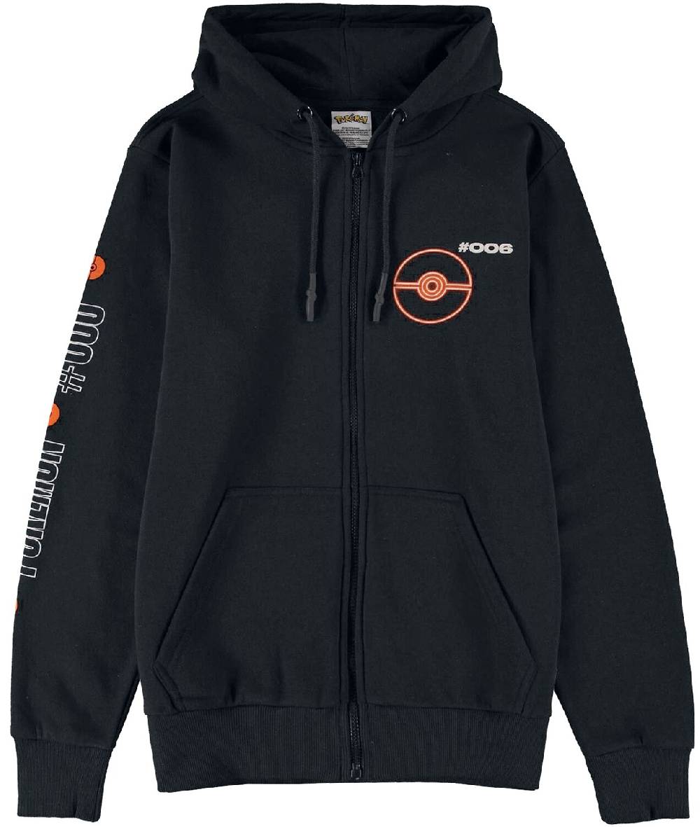 EMP "Glurak - Fired Up" Kapuzenjacke schwarz von Pokémon