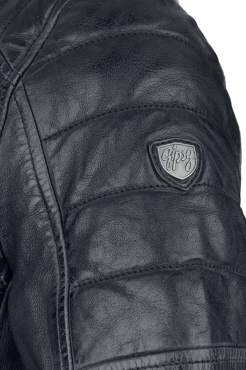 EMP "GMORMEY LARETV" Lederjacke Schwarz/grau Von Gipsy