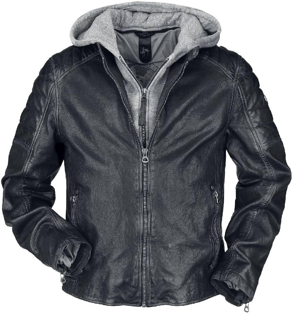 EMP "GMORMEY LARETV" Lederjacke schwarz/grau von Gipsy