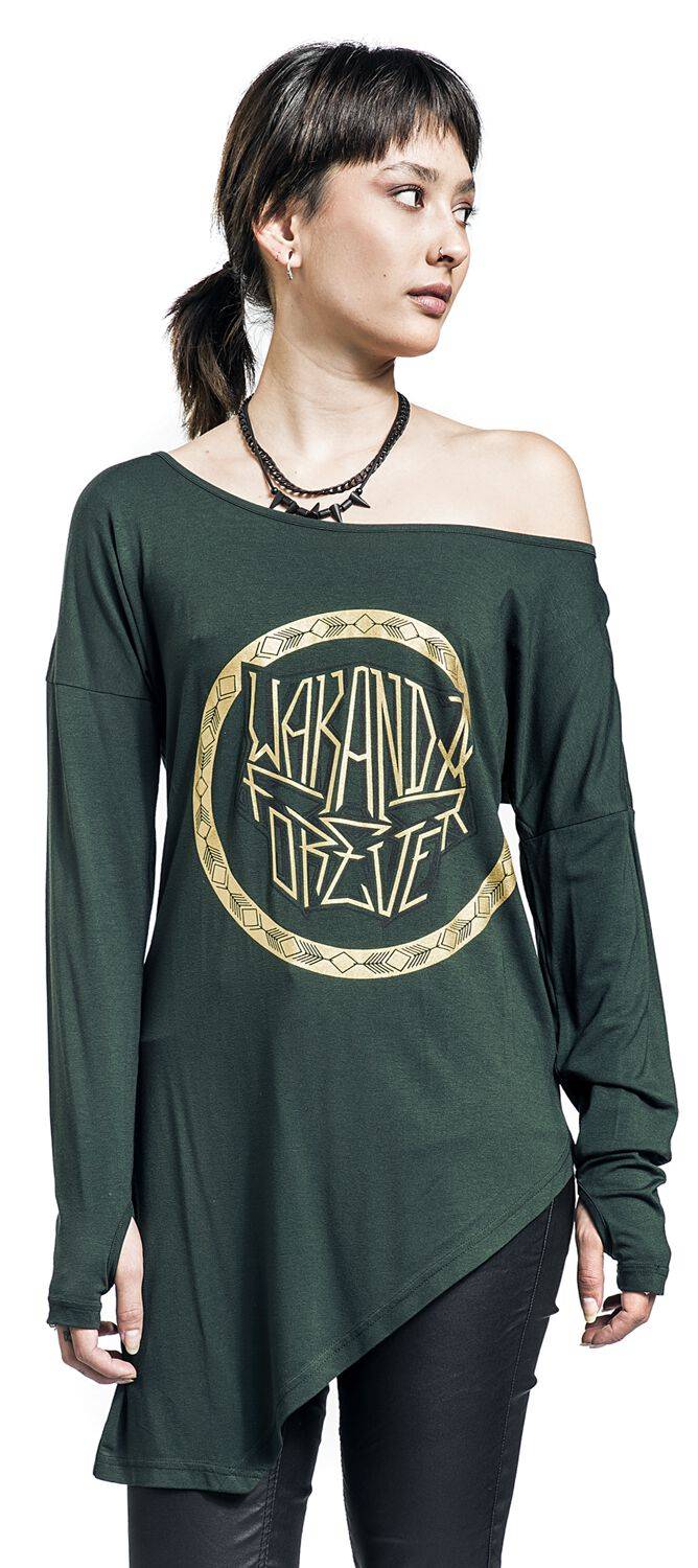 EMP "Golden Logo" Langarmshirt Grün Von Black Panther