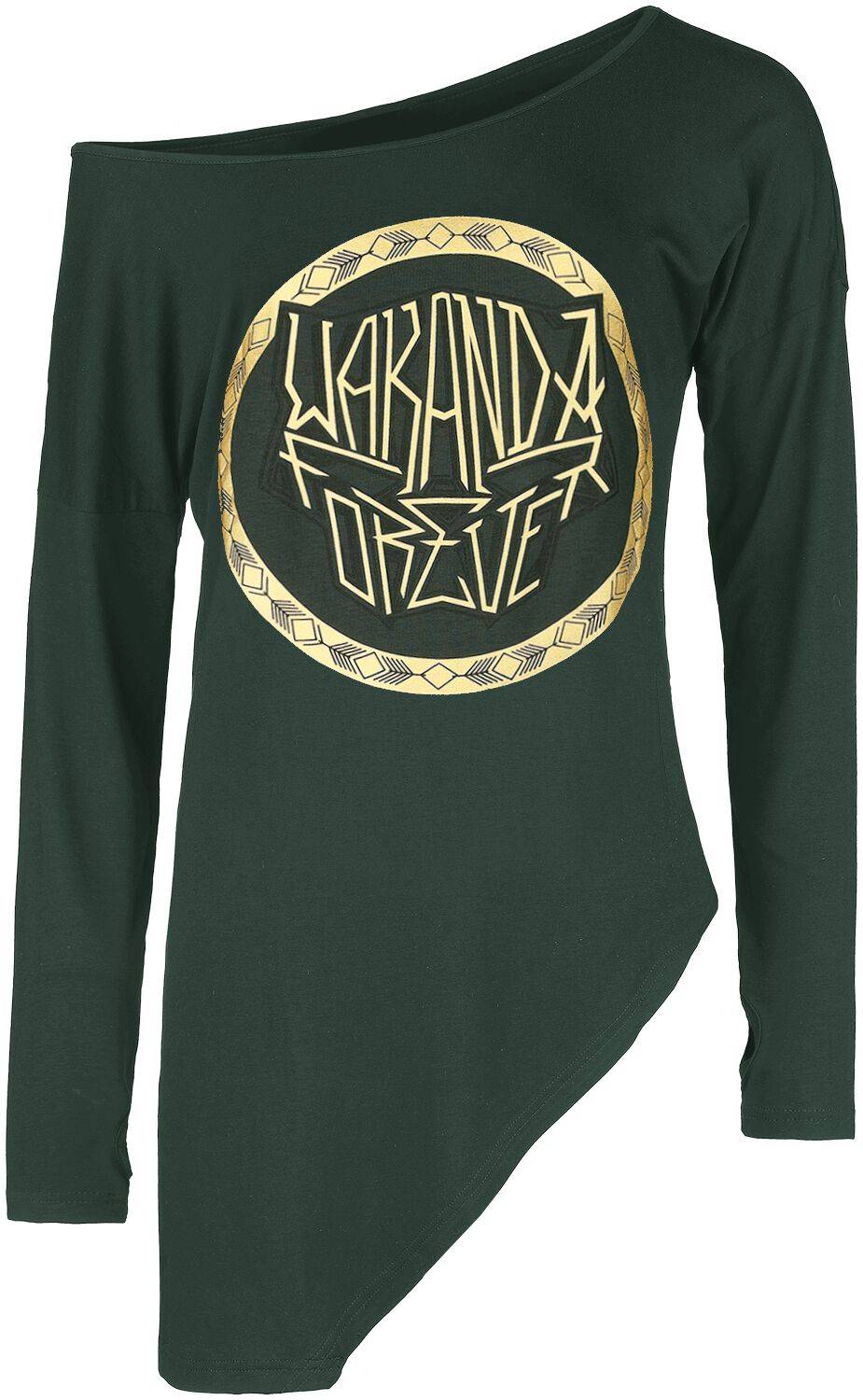 EMP "Golden Logo" Langarmshirt grün von Black Panther