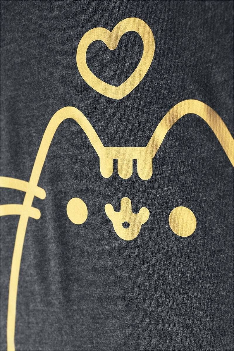 EMP "Golden Pusheen" T-Shirt Charcoal Meliert Von Pusheen