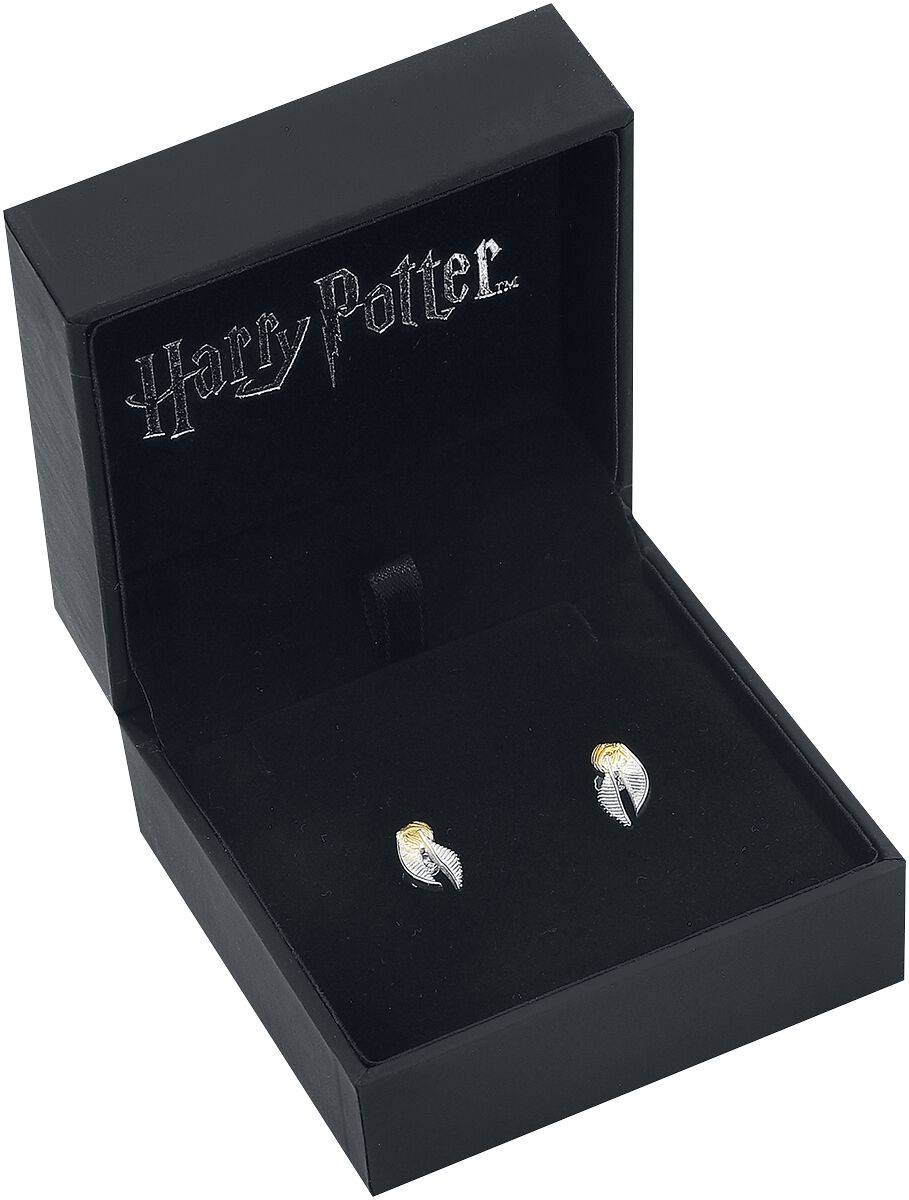 EMP "Goldener Schnatz" Ohrstecker-Set Silberfarben Von Harry Potter