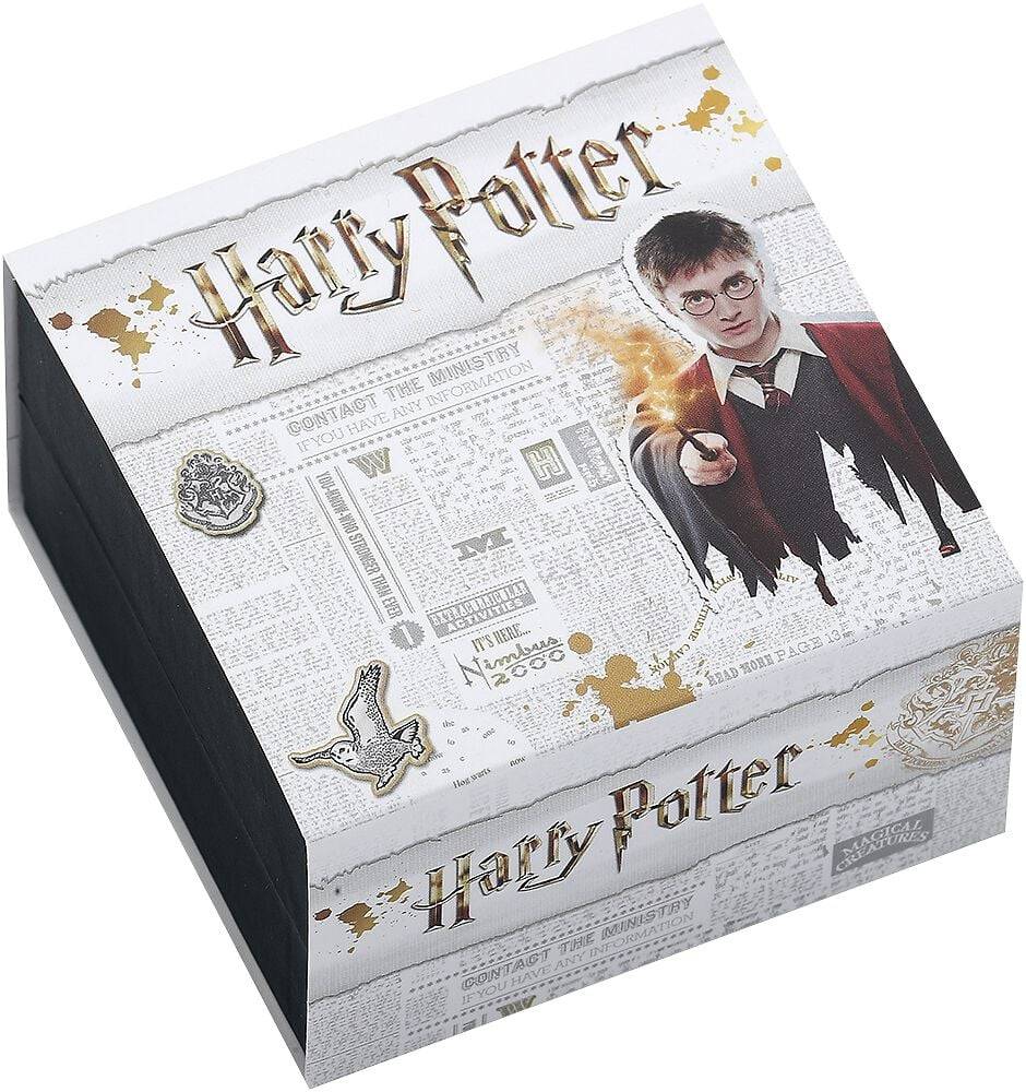 EMP "Goldener Schnatz" Ohrstecker-Set Silberfarben Von Harry Potter