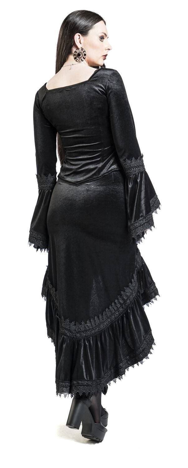 EMP "Gothic Longsleeve" Langarmshirt Schwarz Von Sinister Gothic