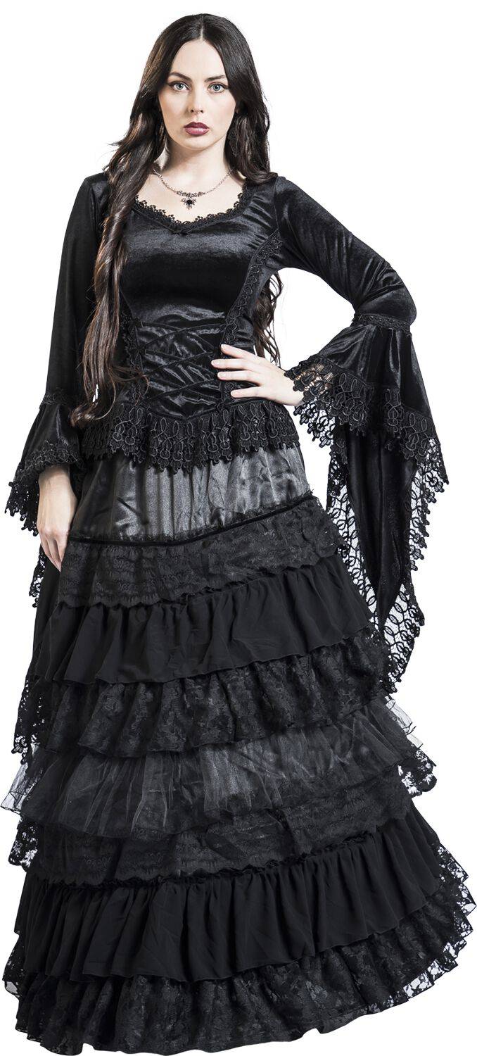 EMP "Gothic Longsleeve" Langarmshirt Schwarz Von Sinister Gothic
