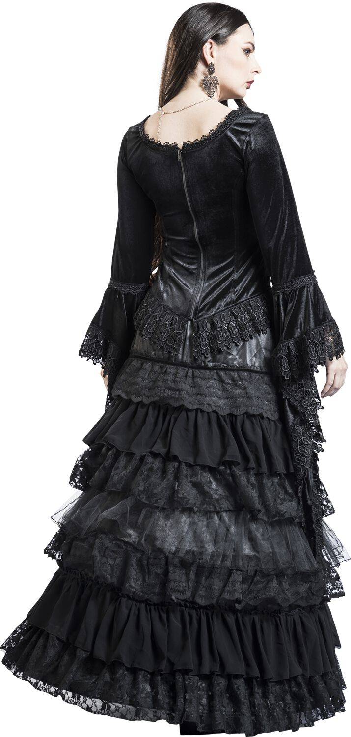 EMP "Gothic Longsleeve" Langarmshirt Schwarz Von Sinister Gothic