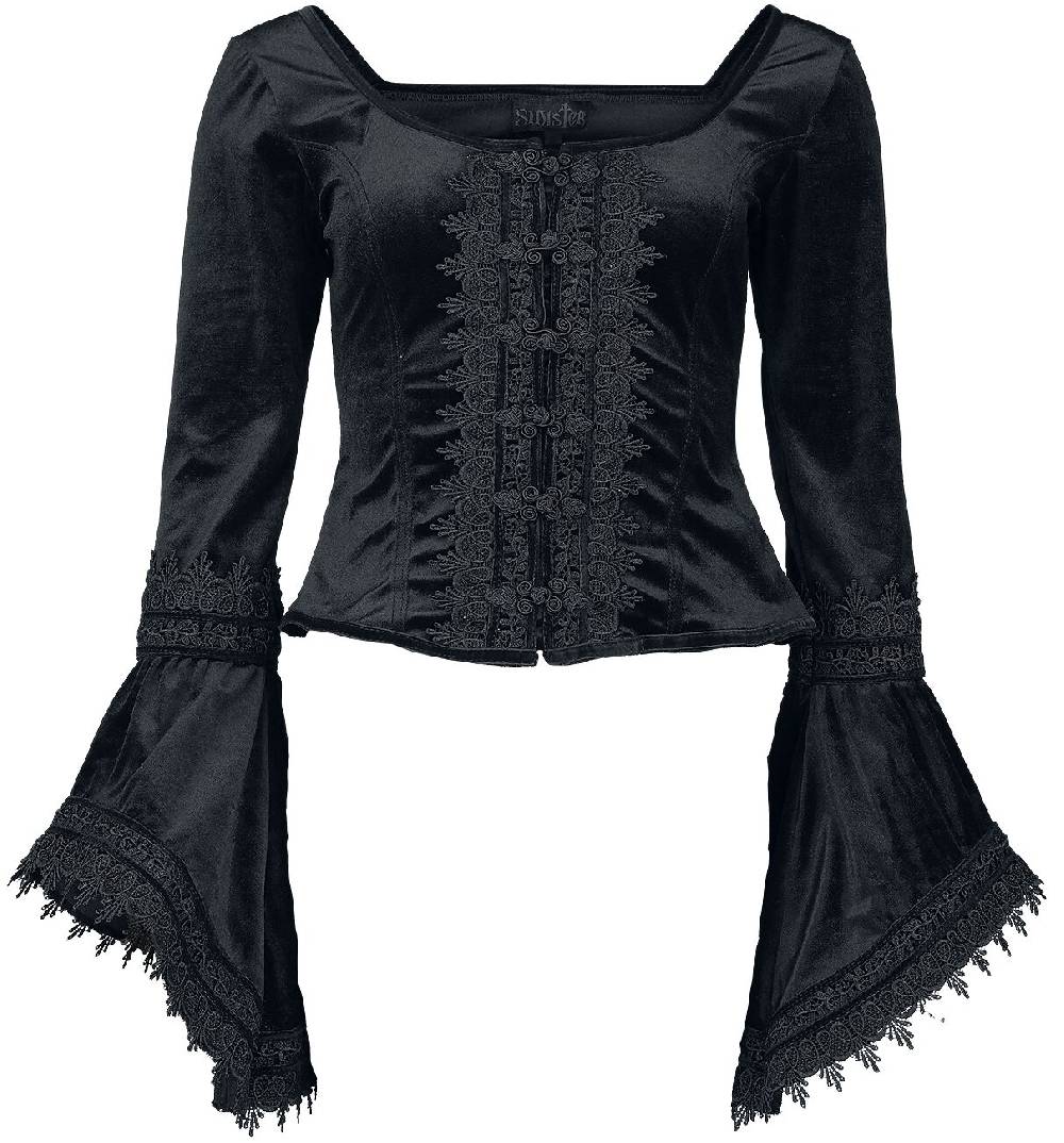 EMP "Gothic Longsleeve" Langarmshirt schwarz von Sinister Gothic