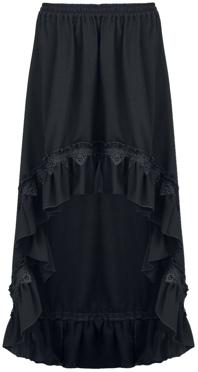 EMP "Gothic Vokuhila Rock" Mittellanger Rock schwarz von Sinister Gothic