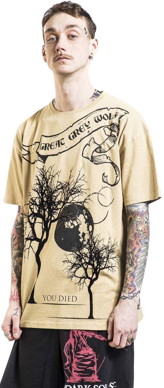 EMP "Great Grey Wolf" Schlafanzug Beige/schwarz Von Dark Souls