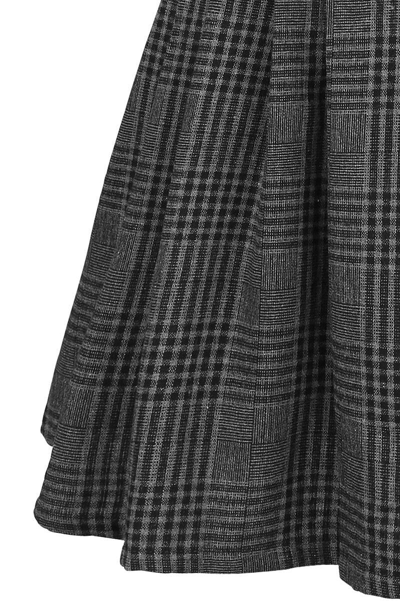 EMP "Grey Days High Waisted Skirt" Kurzer Rock Grau Von Jawbreaker