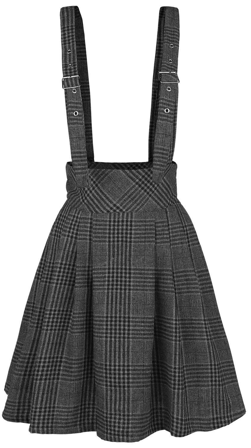 EMP "Grey Days High Waisted Skirt" Kurzer Rock grau von Jawbreaker