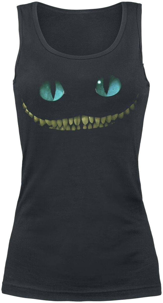 EMP "Grinsekatze - Lächeln" Top schwarz von Alice im Wunderland