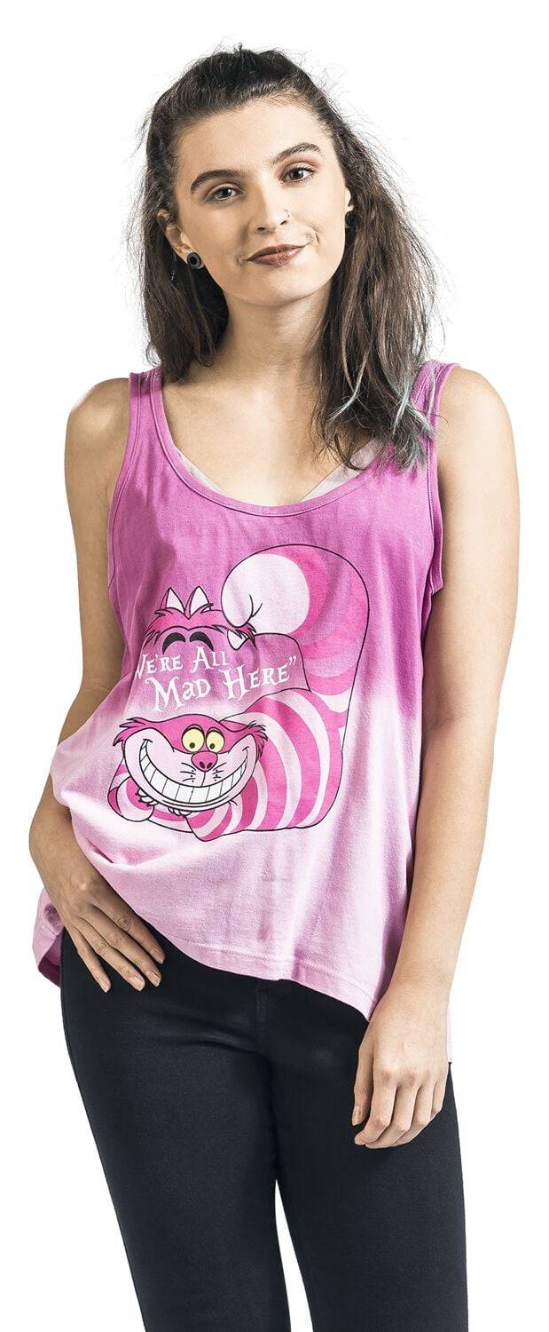 EMP "Grinsekatze - We're All Mad Here" Top Rosa Von Alice Im Wunderland