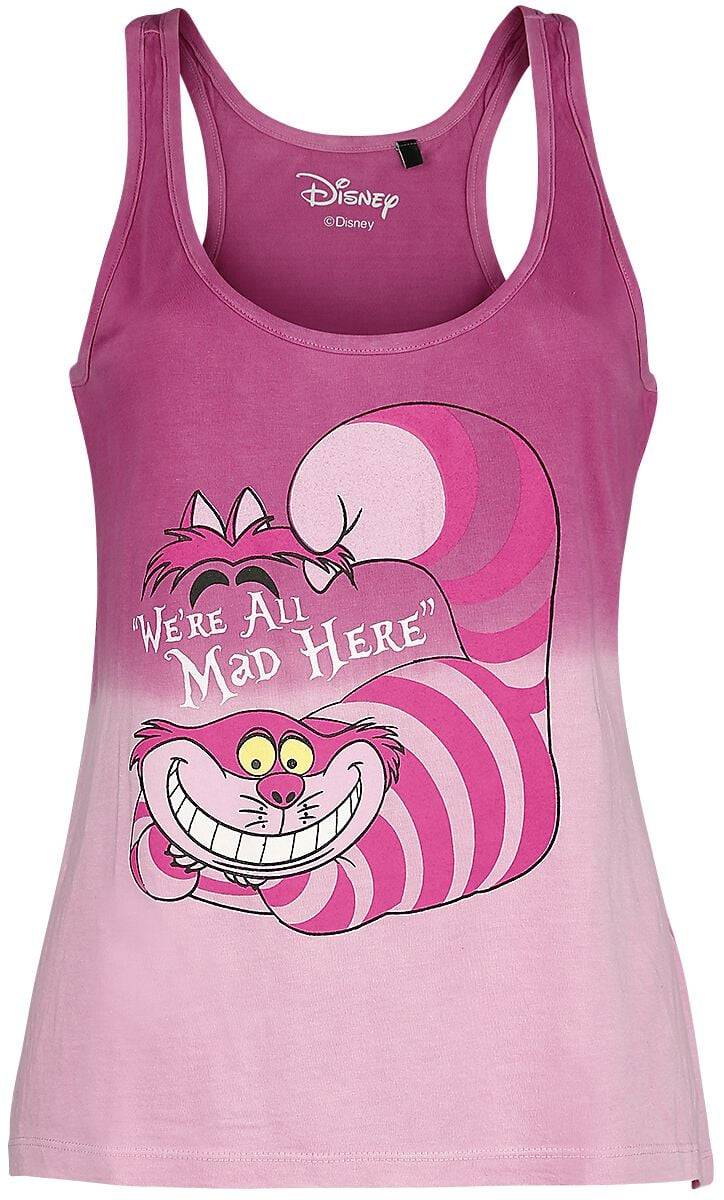EMP "Grinsekatze - We're All Mad Here" Top rosa von Alice im Wunderland
