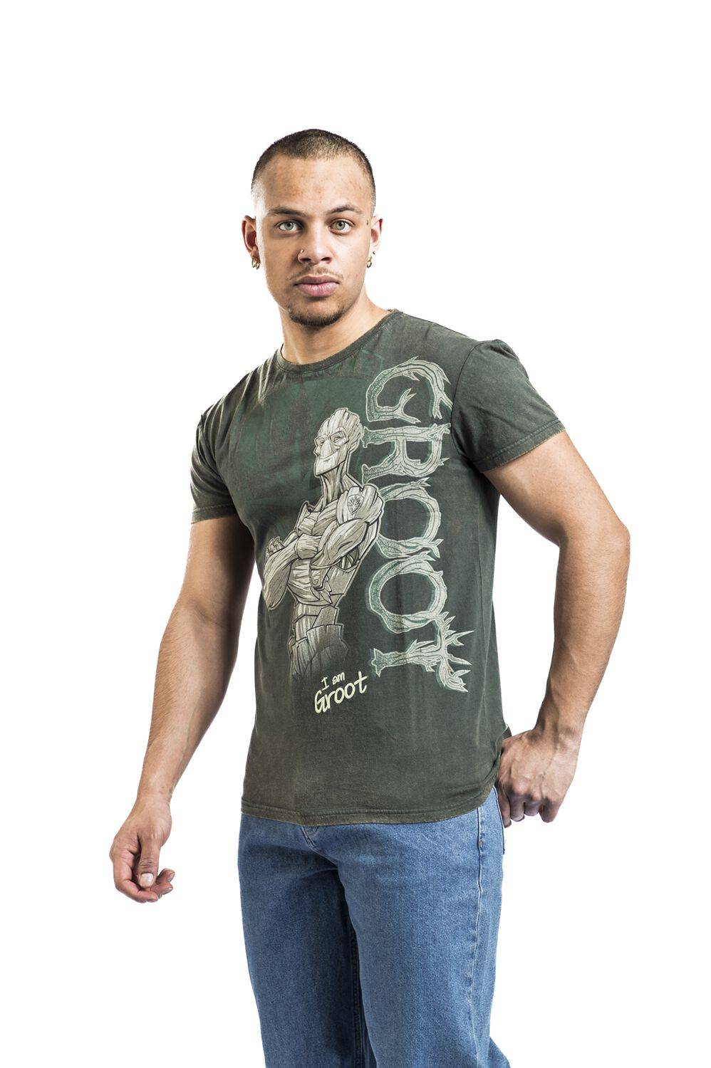 EMP "Groot" T-Shirt Dunkelgrün Von Guardians Of The Galaxy