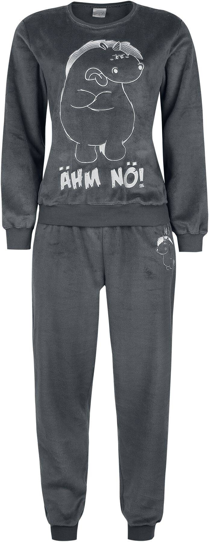 EMP "Grummeleinhorn - Ähm Nö!" Schlafanzug grau von Pummeleinhorn