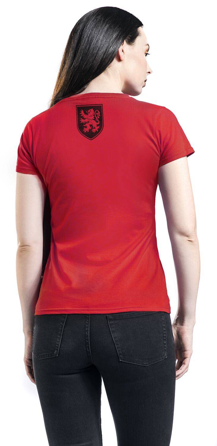 EMP "Gryffindor - Courage Bravery Determination" T-Shirt Rot Von Harry Potter