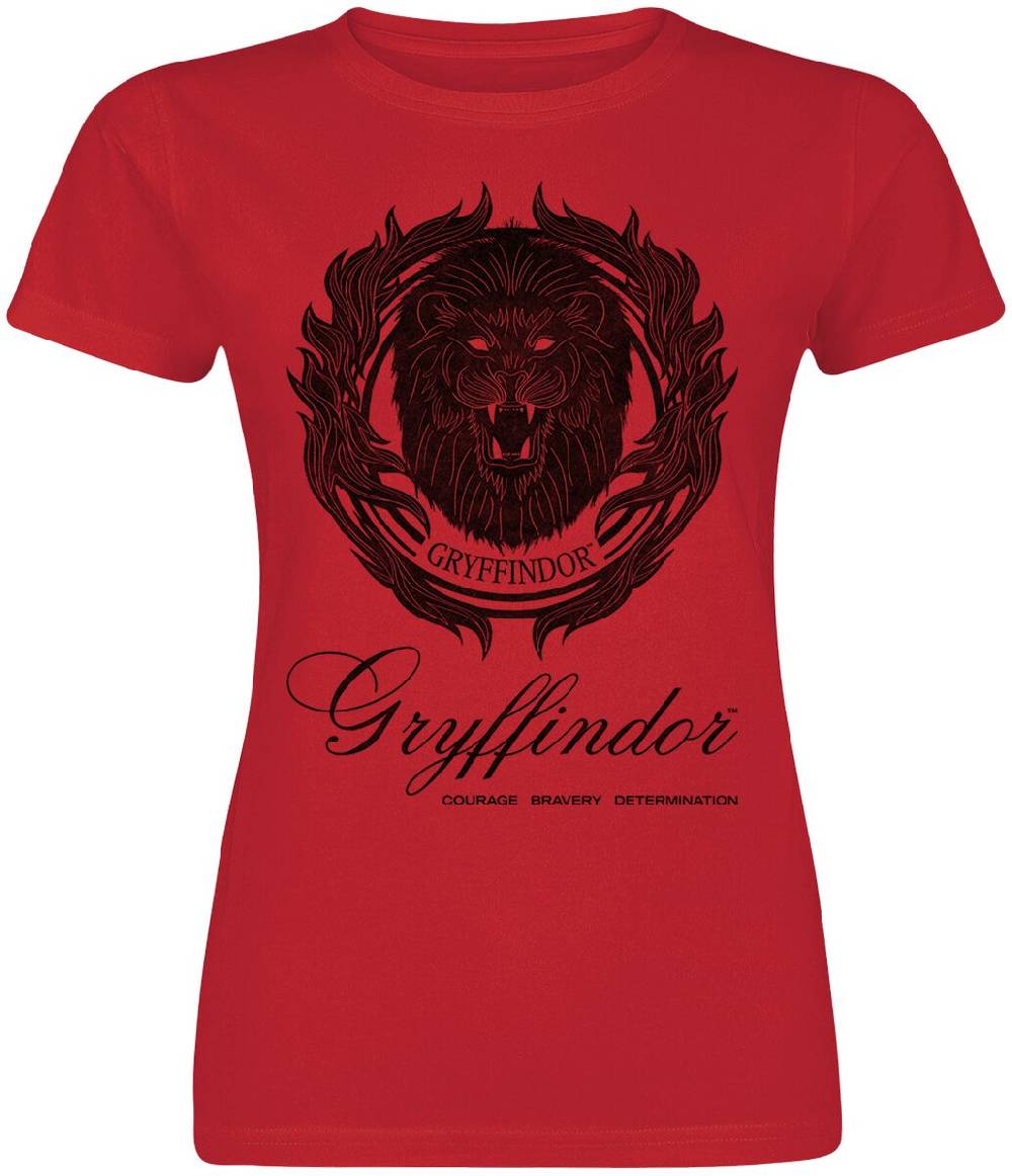 EMP "Gryffindor - Courage Bravery Determination" T-Shirt rot von Harry Potter