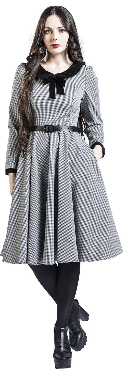EMP "H&R London" Mittellanges Kleid Grau/schwarz Von H&R London