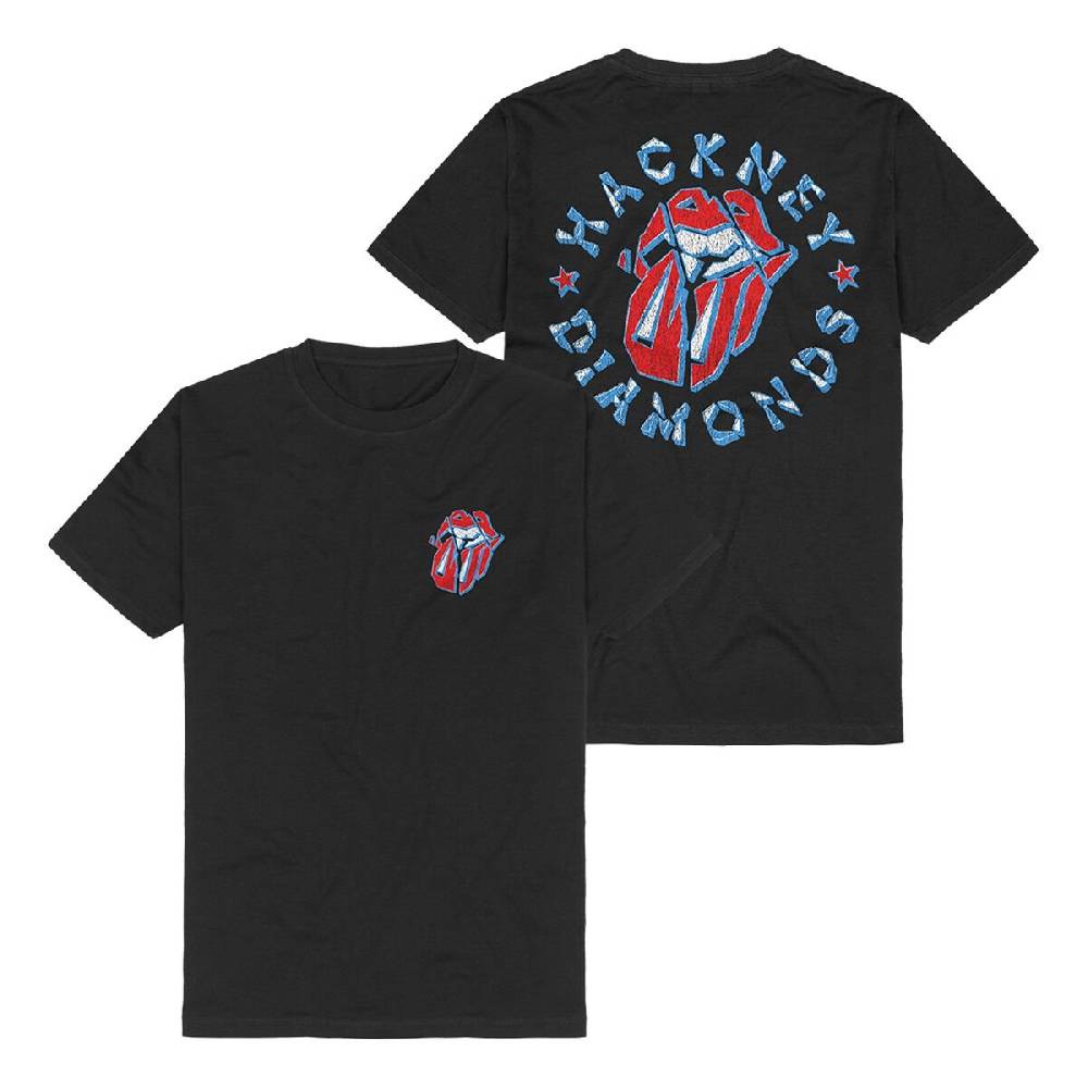 EMP "Hackney Diamonds Circle Tongue" T-Shirt schwarz von The Rolling Stones