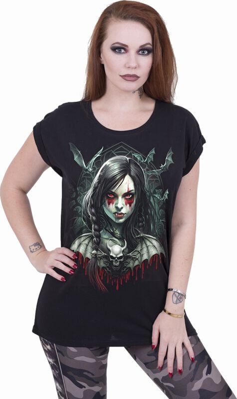 EMP "Hallow's Eve - Glow In The Dark" T-Shirt Schwarz Von Spiral