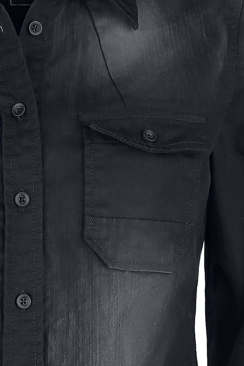 EMP "Hardee Girl Shirt" Langarmhemd Schwarz Von Brandit