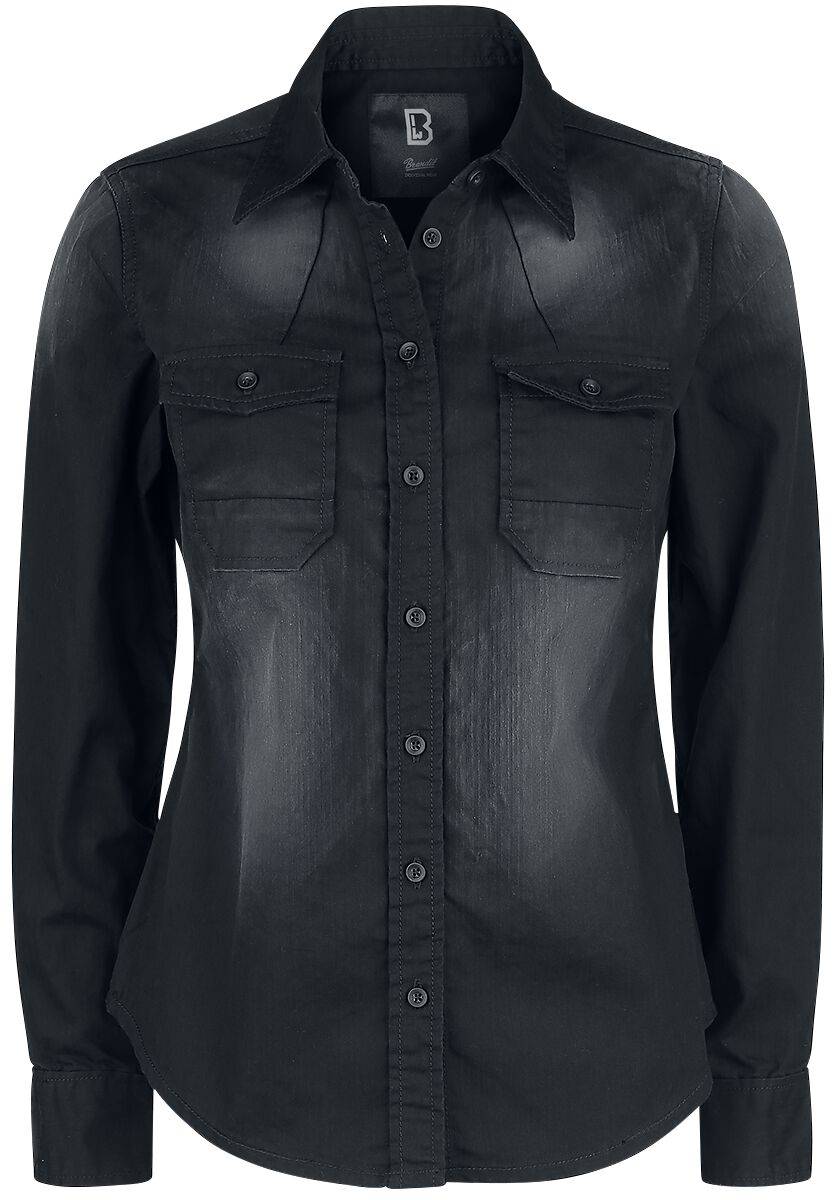 EMP "Hardee Girl Shirt" Langarmhemd schwarz von Brandit