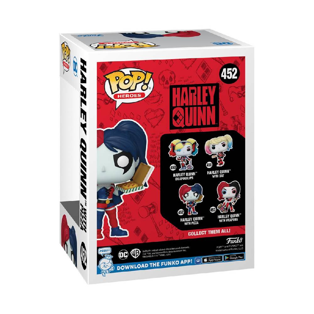EMP "Harley Quinn With Pizza Vinyl Figur 452" Funko Pop! Von Harley Quinn